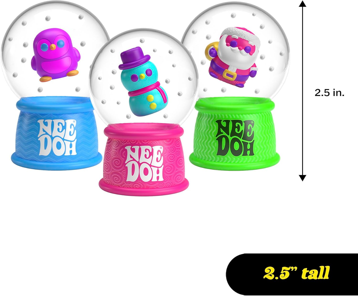 NeeDoh Squish N Flow Snow Globe 3