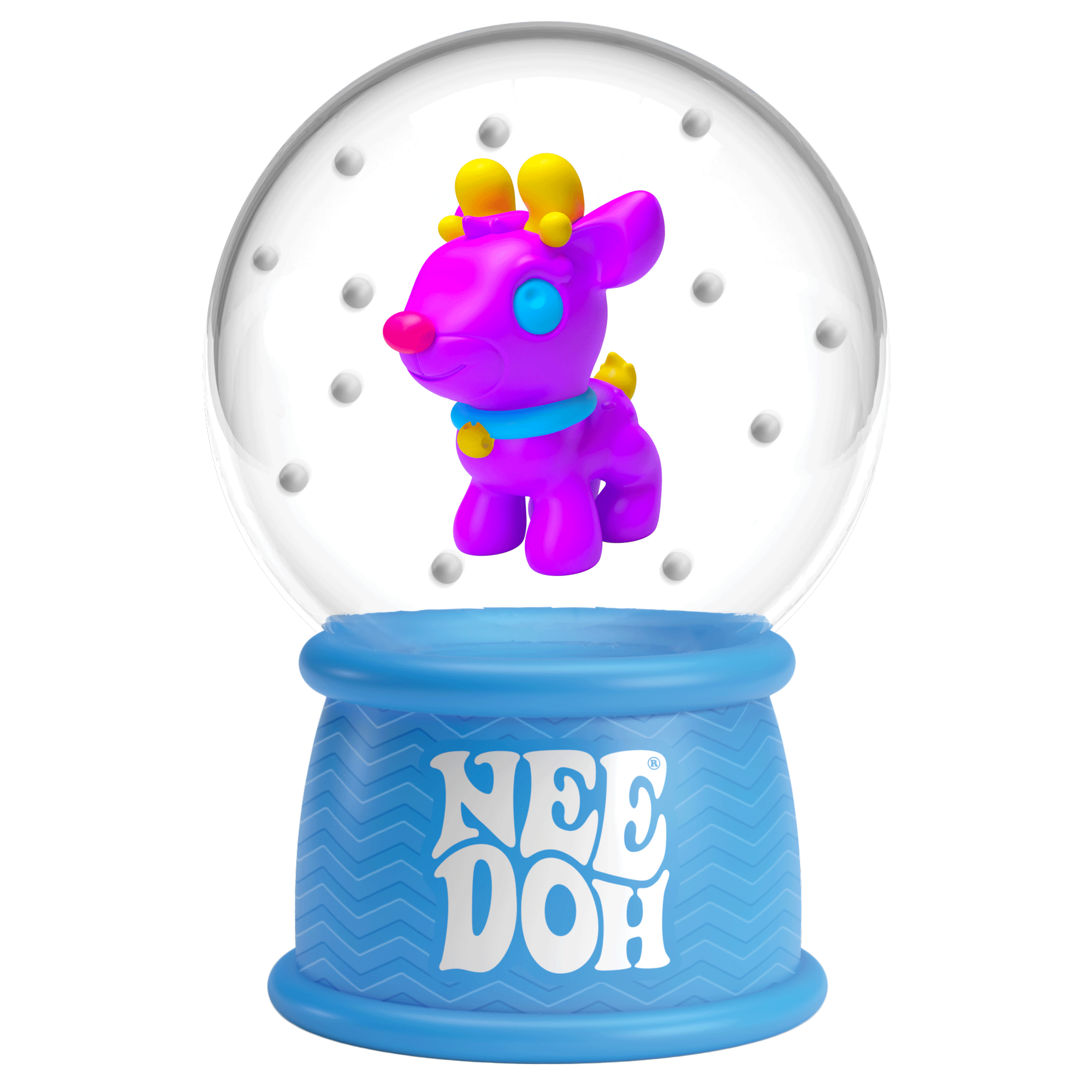 NeeDoh Squish N Flow Snow Globe 5