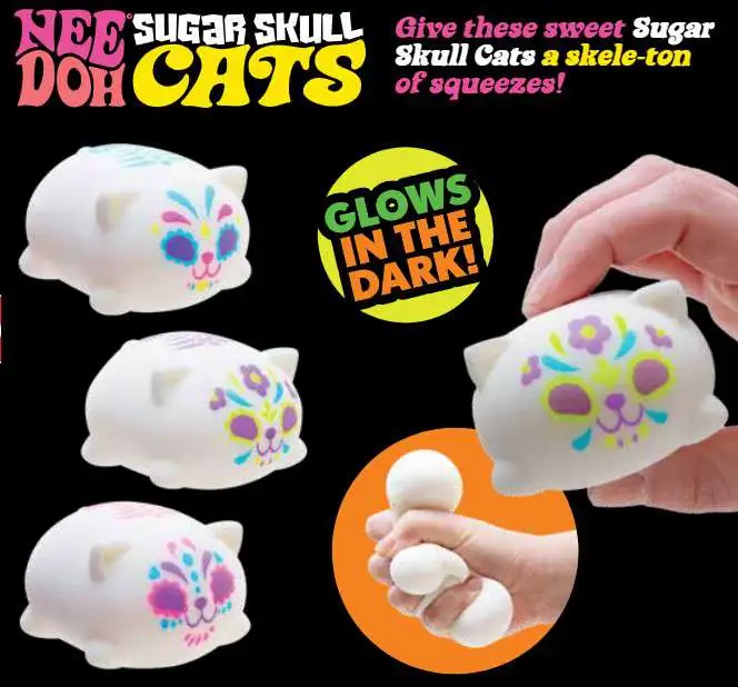 NeeDoh Sugar Skull Cats 1