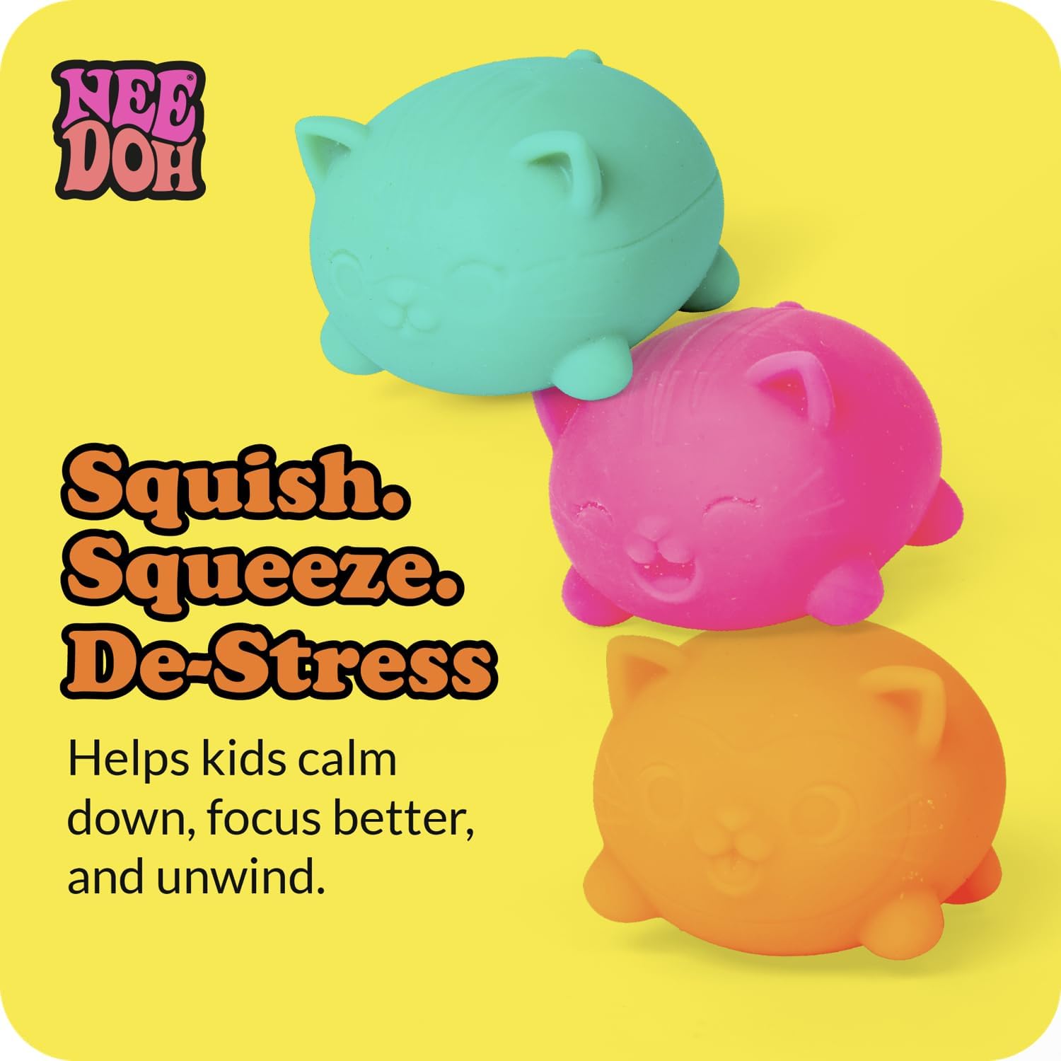 Teenie NeeDoh Cool Kittens Multipack 6