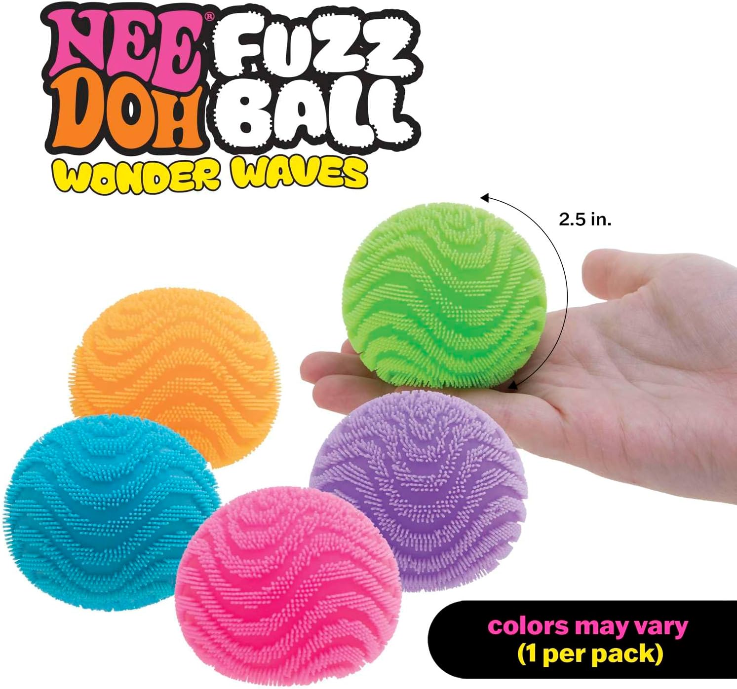 Teenie NeeDoh Fuzz Ball Multipack 5